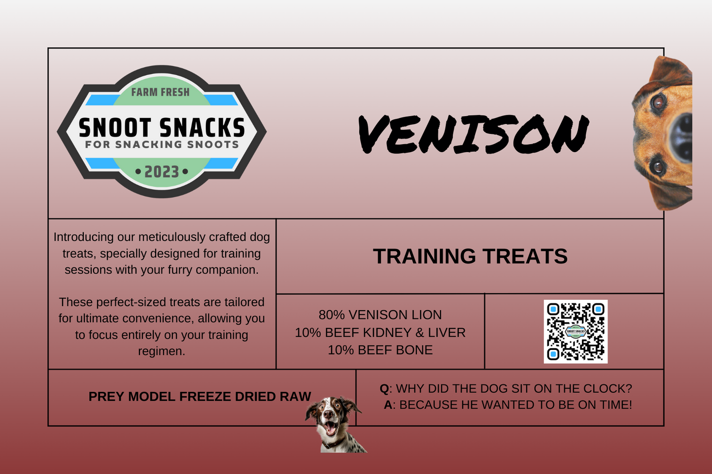 Venison Training Treat